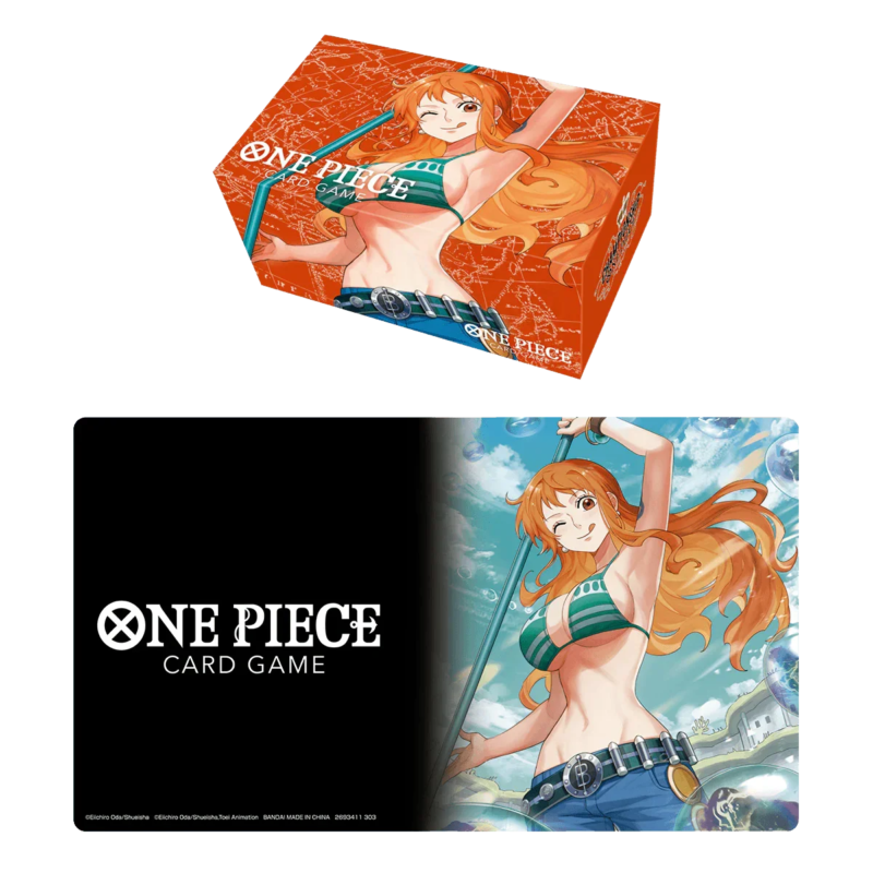 One Piece TCG – Playmat and Storage Box Set – Nami