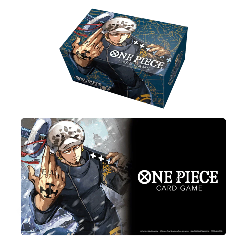 One Piece TCG – Playmat and Storage Box Set – Trafalgar Law