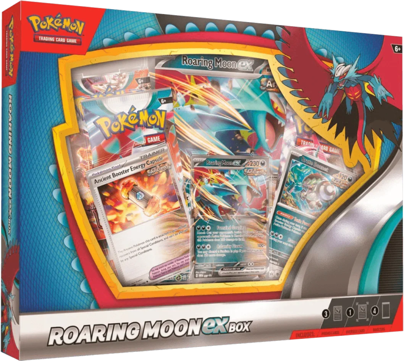 Pokemon TCG – Scarlet & Violet – Roaring Moon ex Collection Box