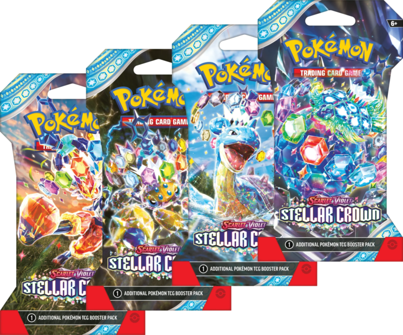 Pokemon TCG – Scarlet & Violet – Stellar Crown – Sleeved Booster Pack