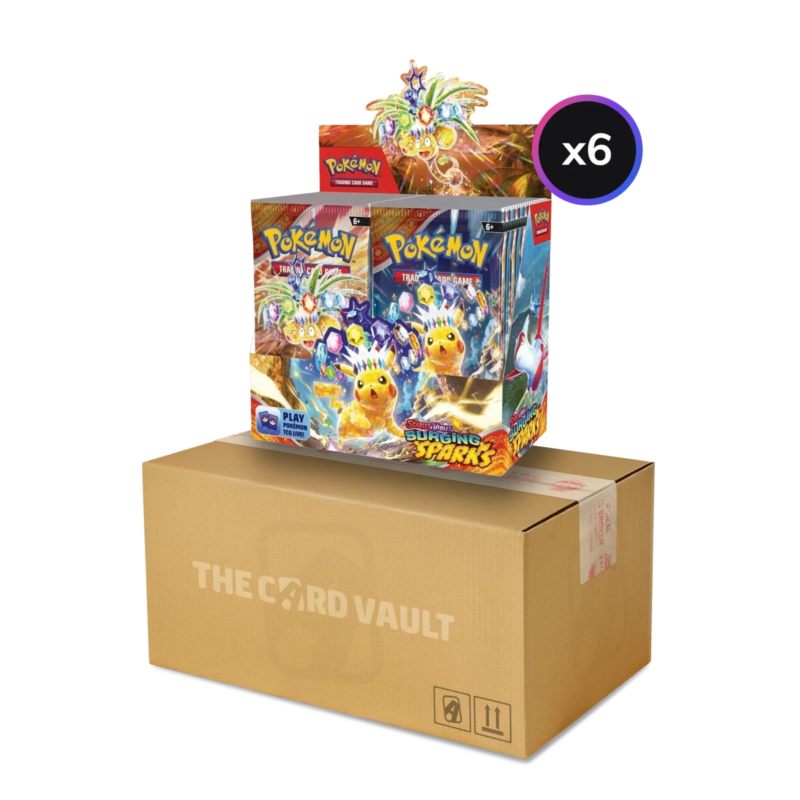 Pokemon TCG – Scarlet & Violet – Surging Sparks – Display Case (6x Booster Boxes)