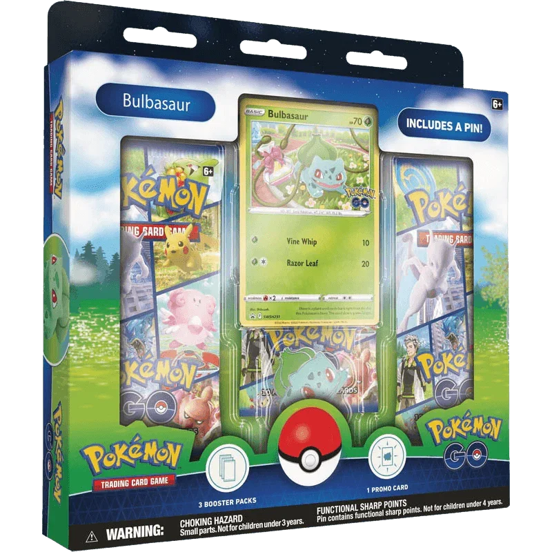Pokemon TCG – Sword & Shield – Pokémon GO – Pin Collection – Bulbasaur