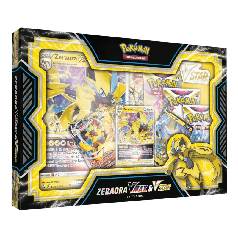Pokemon TCG – Sword & Shield – Zeraora VMAX & VSTAR Battle Box